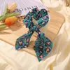 100 Pcs/lot Lady Scrunchies Leopard Bow Scrunchies for Women Hair Scrunchie Pony Tail Holder Elastic Rubber Hair Bands Hair Accessories