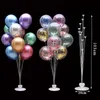 Decorazione di nozze Baloon Stick Balloon Balloon Stand Holder Column Baloons Birthday Party Decorations Bambini Baby Shower Forniture per feste