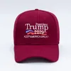 Cappello da baseball Donald Trump USA Flag Cap Trump 2020 Cappelli 3D Ricamo Lettera Snapback per forniture per feste 5styles RRA3375