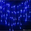 christmas outdoor decoration 3.5m Droop 0.3-0.5m curtain icicle string led lights 220V/110V New year Garden Xmas Wedding Party