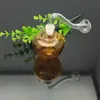 Курительные трубы Bongs Производит ручной кальян стеклянный яблочный горшок