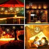 Firework LED Copper String Light Bouquet Shape LED String Lights Battery Operated Decorative Lights With Remote Control For Xms Party