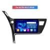 IPS 9 "Android Car Multimedia Video Stereo Screen Radio Audio GPS Navigation DVD Player Navi Head Unit för Toyota Altis 2017-2018