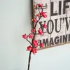 60cmプラムチェリー花人工シルク花フローレースサクラツリーの枝ホームテーブルリビングルーム装飾DIYの結婚式の装飾