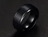 2020 da forma preta de tungstênio anéis de noivado para homens Jóias 8 mm de largura texturizados Homens Anéis Atacado