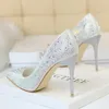 Frauen Pumps Sexy High Heels Frauen Hochzeit Schuhe Stiletto Hochzeit Schuhe Silber Party Schuhe Frauen Heels Weibliche