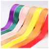 Högkvalitativ 25YARDS / ROLL Grosgrain Satin Ribbons för bröllops julfest dekoration6mm-40mm DIY Bow Craft Ribbons Card Present