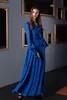 Royal Blue женщин пижамы Nightgown партии халаты Pyjams Одеяния с длинным рукавом Элегантная невеста Пижамы Халаты Женщины Пижама
