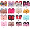 53 Stili Cintura per capelli in velluto per bambini Tinta unita Paillettes per bambini Glitter Big Bow Mouse Ear Wide Boutique Fascia Accessori per capelli per bambina M2292