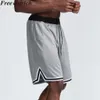 Homens Summer Quick-Secagem Solta Shorts Plus Size Conforto Respirável Basquete Sweatpants Strapwork Workout Running Sports Shorts T200718