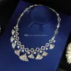 High-end Luxurious Ball Lady Necklace Party gathering Sector Necklace circular Superior quality Free shipping Queen Fan Er noble