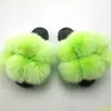 Women Large Ball Slides Custom Extra Fluffy Full Sandals Whole Luxury Summer Real Slippers NaturalSlippers9135462