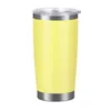 20oz de aço inoxidável tumblers copos de vácuo isolado caneca de viagem de metal garrafa de água cerveja caneca com tampa 19color zc906