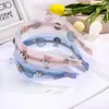 Boutique Gauze Lace Embroidery Hair Bands For Girls Kids Organza Pearls Rhinestone Hiar Hoops Headbands Hair Accessories