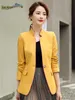 Novos estilos outono inverno blazers jaquetas casaco para escritório senhoras elegante rosa feminino blazer blaser outwear tops roupas