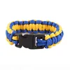 Mix Styles 32 Football Équipe Paracord Survival Bracelets Personnalisées Camping Sports Bracelets logo personnalisé parapluie équipe