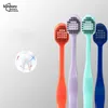 4pcs/lot Minisoft Antibacterial Toothbrush Couples Portable Oral Hygiene Zero Waste Eco Friendly Travel Wide Head Toothbrush for Adult