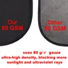 Car Sunshade 2 Pieces Window Shade Cling Sun Side Rear For Baby 80 GSM Protect From UV Rays1