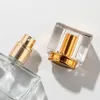Wholesale 30ml Rectangular Perfume Spray Pump Glass 30ml Empty Perfume Bottles With 5 Colors Atomizer Perfume Bottle LX2508
