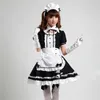 Akihabara Cosplay Costume da cameriera francese sexy Cute Girls Black Lolita Dress Uniform Lolita School tulle Costume di Halloween per donna