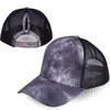 Casquette de Baseball en queue de cheval pour femmes, chapeau d'été, printemps-automne, dégradé de couleur, cyclisme en plein air, maille, snapback M2246