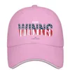 Unisex Four Winns Fashion Baseball Sandwich Hat Fit Fit Oryginalna czapka kierowcy ciężarówki różowy rak piersi USA flaga biały marmurowy kamień 5747226