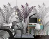 3D Muurschildering behang Botanische Handgeschilderde Moderne Minimalistische Kleine Fresh Garden Woonkamer Slaapkamer Wandbekleding HD Wallpaper