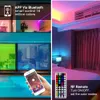 Retail Box SMD 5050 Led Strips RGB Lights Kit Waterproof IP65 300 LEDS Bluetooth App 44 Keys Remote Control 12V 5A Power Supply