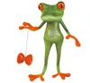 Autocollant de voiture 3D Animal Peep Frog autocollants drôles de fenêtre autocollants imperméables Auto motos graphiques autocollants extérieur Accesso8498453