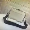 جلدية M69827 SPRINTER رسول حقيبة مونو منقوش الظل لينة رجل CROSSBODY حقائب 2 قطعة مجموعة أزياء الرجل كتف حقيبة مع محفظة محفظة