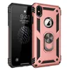 Shockproof Armor Case For 15 14 plus13promax 12promax 7 8 6s Magnetic Metal Ring Holder Stand Phone Cover Coque for iphone and samsung models LG models