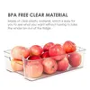 4 Paket Büyük Temizle Plastik Buzdolabı Organizatör Kolu Ile, Mutfak Kiler için