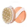 Brosses de bain Brosse à poils naturels doux pour le corps de la peau sèche avec point de massage Brosses de douche en bois Brosse pour le corps SPA sans poignée DBC BH3894