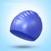 Silicone Rich Color Bathing Cap Solid Color Hat Long Hair Waterproof Head Protection Diving Good Swimming Caps 3lz E2