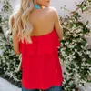 Dames Blouses Overhemden Zomer Vrouwelijke Blouse Mouwloze Strapless Vrouwen Tops Solid Color Candy Chiffon Shirt Losse Sexy Word Collar Tube CL