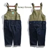 Nieuwe mens katoen multi-pocket splice losse overalls man streetwear jeans mannen casual broek bretels broek jumpsuits overall