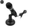 Microphone à condensateur 3.5mm prise maison stéréo micro support de bureau pour PC YouTube vidéo Skype chat jeu Podcast enregistrement