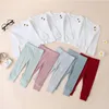 Completi di abbigliamento per neonati Articolo per neonati Top a maniche lunghe + pantaloni 2 pezzi / set Abiti caldi solidi per bambini Abbigliamento casual per bambini M2270