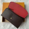 Portefeuilles damesportemonnees Groothandel Leren kaartpakket Veelkleurig geld Portemonnee portemonnee Korte Kaartenhouder Designer clutch Klassieke herenzak met ritssluiting 60136 Code Bags