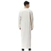 Man Abaya Muslim Dress Pakistan Islam Kläder Abayas Robe Saudiarabien Kleding Mannen Kaftan Oman Qamis Musulman de Mode Homme