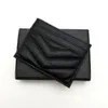 Hight Quality Men Women Credit Card Holders Mens Genuine Leather Mini Bank Card Holder Small Slim Wallet Wtih Box260J