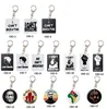 Keychain Black Lives Motter Face Mask George Floyd Party Fableキーリング17スタイル