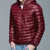 Autumn Winter Men Ultralight Jacket White Duck Down Coat Male Down Jackets Winter Casual Jackets Coats Warm Parka 3XL 4XL