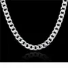 A Heavy 115g 10mm Quartet Buckle Sideways Male Models Sterling Silver Plate Necklace Stsn011 Fashion 925 Silver Chains Necklace F7303898