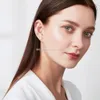 High end luxury Star & mang Earrings S925 Sterling Silver anti allergy lady Star Stud asymmetric left and right shiny free shipping