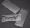 3 pezzi / set scatola di imballaggio per ciglia in plastica trasparente vassoio per ciglia finte custodia singola con 2 coperchio trasparente 1 vassoio trasparente