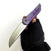 Beperkte aanpassingsversie KWAIBACK vouwmes hand slijpen S35VN Blade titanium handvat messen pocket edc outdoor messen tactische camping jacht tools