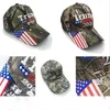 President Donald Trump Baseball Cap Hoeden Camouflage VS vlag caps voetbal verstelbare mode outdoor sport caps 3D borduurwerk snapback