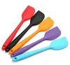 Kitchen Silicone Cream Butter Cake Spatula Mixing Batter Scraper Brush Butter Mixer Cake Brushes Baking Tool DHB309