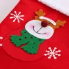 Xmas Tree Decoratieve Sokken Rode Santa Snowman Elk Candy Sokken Kerst Hanging Non-Woven Kous 31 * 20cm Sok Xmas Decor